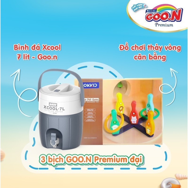 Tã Quần/ Dán Goon Premium mẫu mới NB70-S64-M60-L50