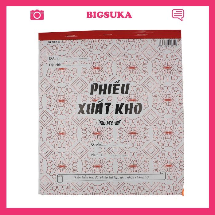 Phiếu xuất nhập kho A4 3 liên 25x20mm, Xấp 150 tờ BIGSUKA