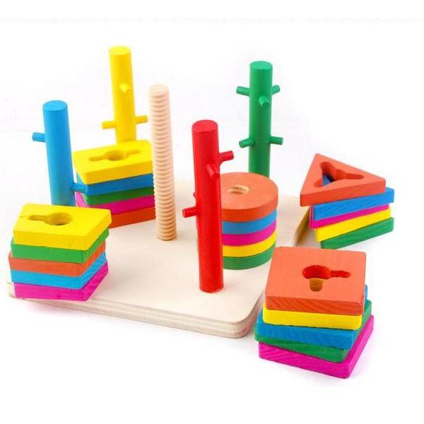 Bộ thả hình 3D 5 trụ