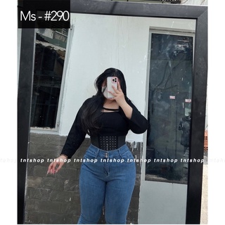 QUẦN JEAN DÀI ÔM CẠP CAO CO GIÃN [ TNT SHOP JEAN 60KG 90KG ]