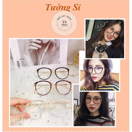 Kính Giả Cận Nam Nữ From Tròn Siêu Xinh