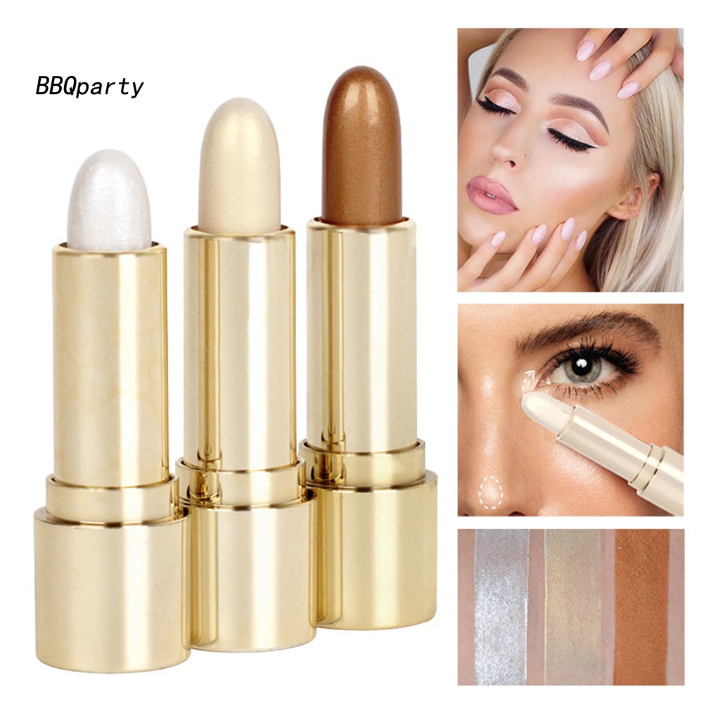 【BBQ.Eyes makeup】1Pc Makeup Pen Highlighters Face Brighten Contour Cosmetic Stick