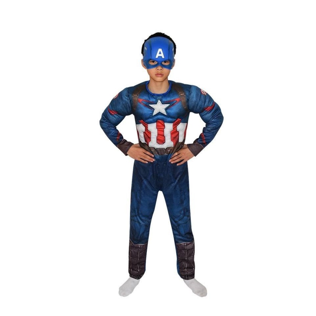 Bộ hóa trang Siêu nhân - Caption America cho bé - Đủ size S/M/L