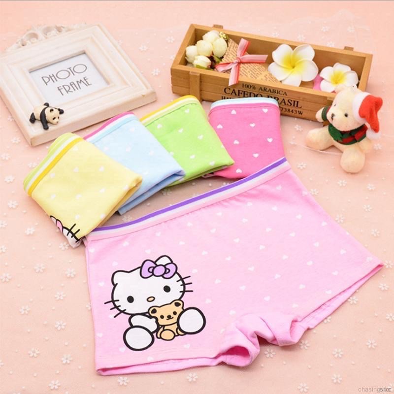 Quần lót bé gái, quần chip bé gái Mẹ Bắp Shop chất cotton hoạ tiết xinh xắn size từ 8 đến 25kg