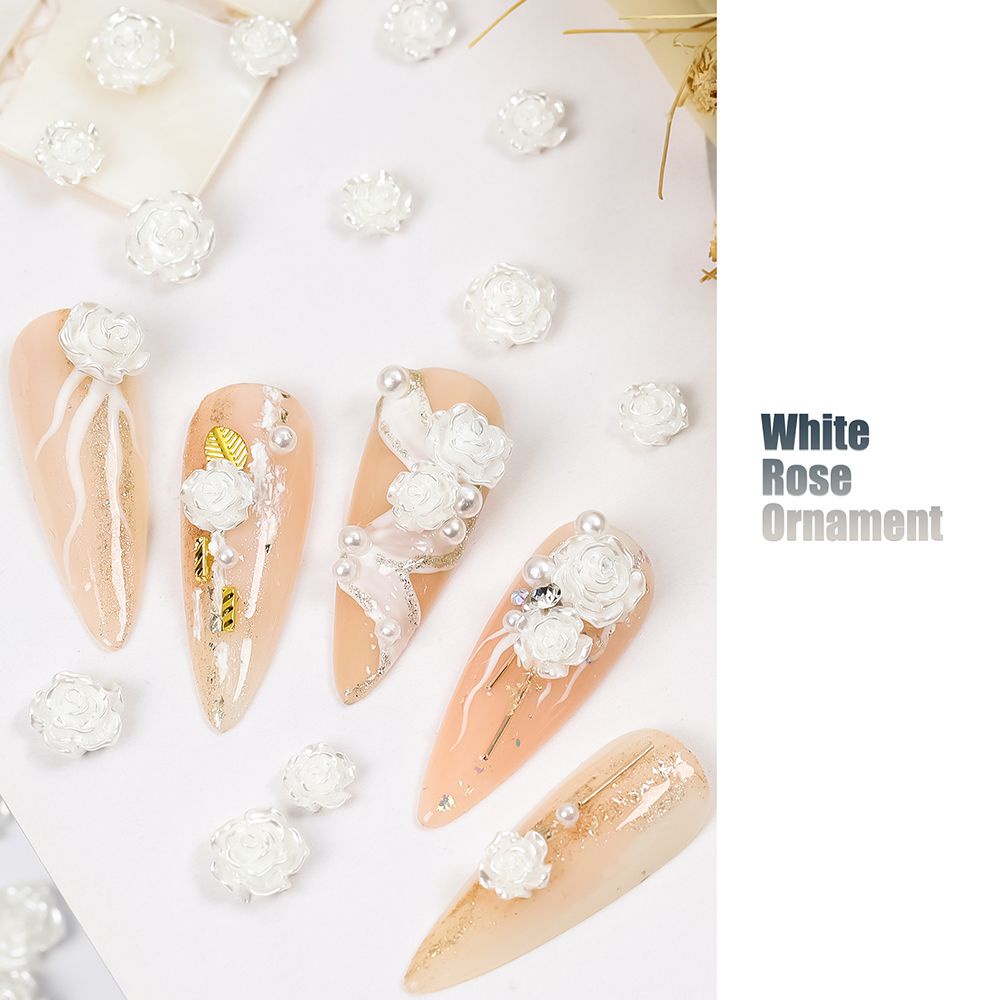 [Hàng mới về] Hạt resin hình hoa trà phong cách Nhật trang trí móng DIY