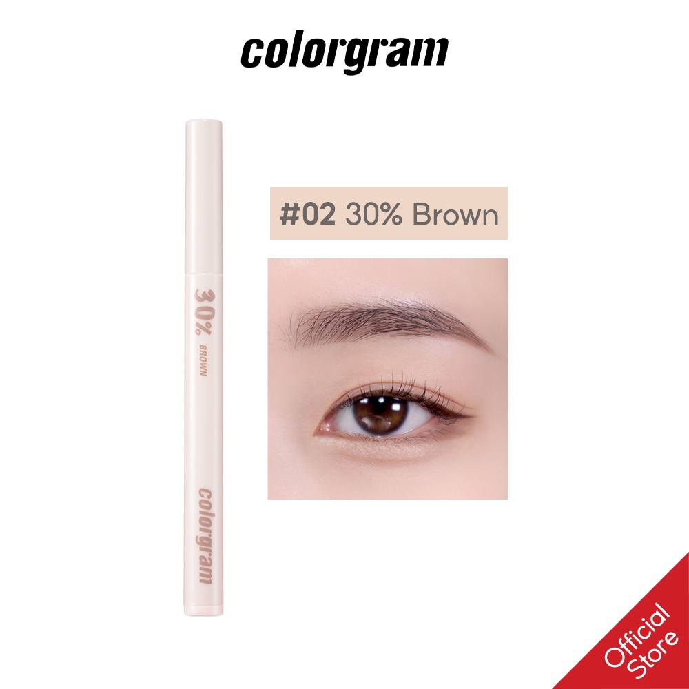 Bút Kẻ Mắt Trang Điểm Colorgram Shade Re-forming Brush Liner 0.15g