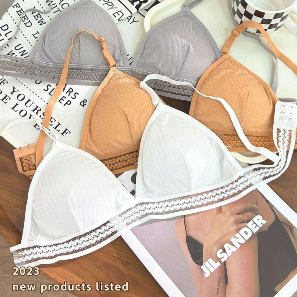 Áo bra dây mảnh - Áo ngực nữ ren mút mỏng thông khí mềm mịn co dãn sexy tôn dáng Kingshop B3816