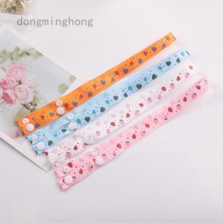 Dây Đeo Cổ Gắn Khẩu Trang Chống Thất Lạc Họa Tiết Dâu Tây Dễ Thương Cho Bé