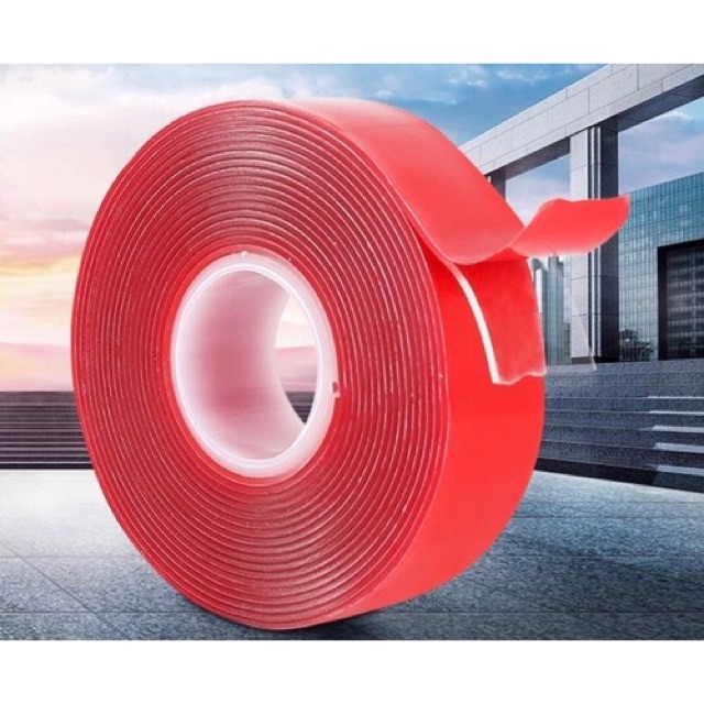 Keo 2 mặt trong suốt siêu dính 10mm x 3m