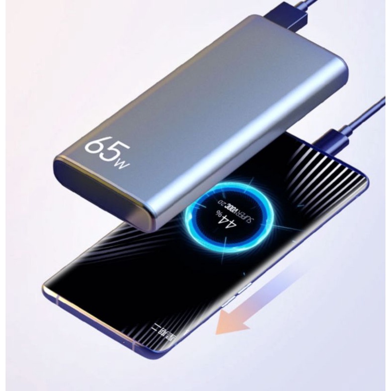 Sạc dự phòng  Super sạc 65w cho OPPO Xiaomi 20.000mah