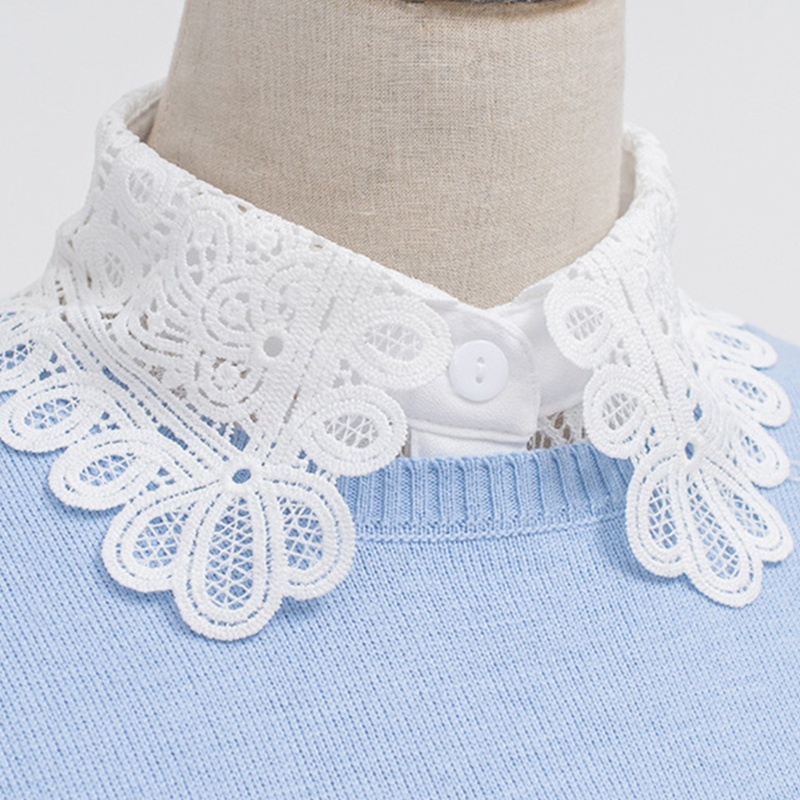 Yoii Cổ Áo Rời Khoét Rỗng Giả Trang Trí Có Thể Tháo Rời Cho Nữ