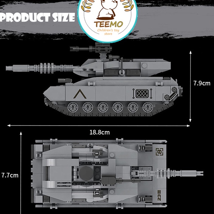 Lego xe tăng quân đội giá rẻ đồ chơi lắp ráp cho bé trai 5 tuổi MINGGO LG-02