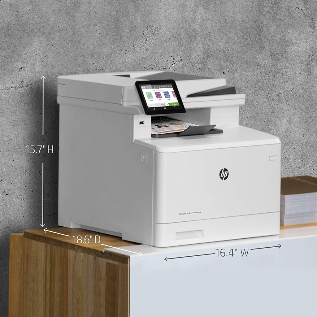 Máy in HP Color LaserJet Pro MFP M479fdw, A4 laser màu, Đa chức năng, In hai mặt tự động, khay ADF, USB, Wifi, Ethernet