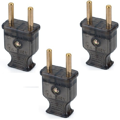 BỘ 02 PHÍCH CẮM ĐIỆN 10A K5 Ø4.8-MÀU ĐEN VINAKIP+ 02 PHÍCH ÂM NỐI DÂY 10A - CHỐNG VỠ - OMINSU