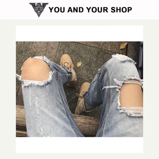 Baggy jean rách ver.2  YAYSHOP cực cá tính