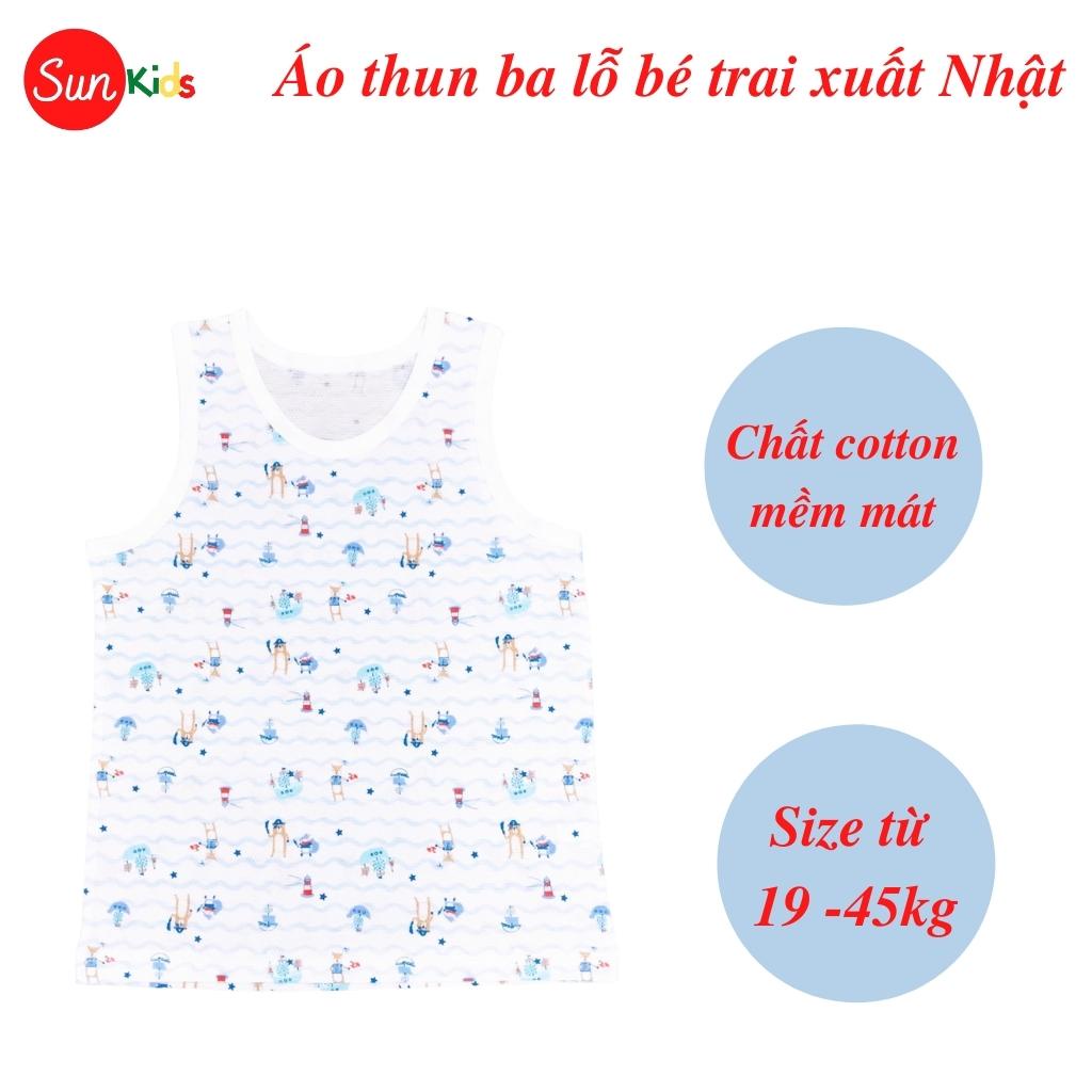 Áo thun bé trai, áo phông cho bé trai chất cotton nhiều màu, size 65-85 - SUNKIDS