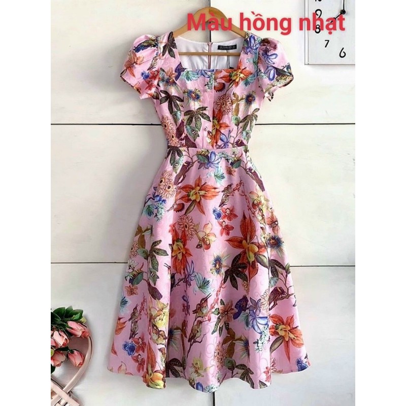 ĐẦM THIẾT KẾ ĐẦM DỰ TIỆC CAO CẤP VẢI GẤM LỤA THƯỢNG HẢI vải dày và mịn mát cực kỳ  đầm xoè kiểu công chúa