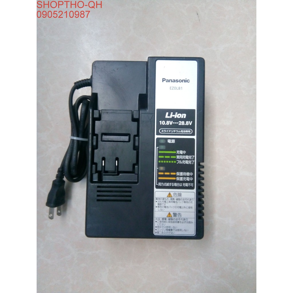 SẠC PANASONIC EZ0L81 ĐIỆN ÁP SẠC TỪ 7.2-28V -110V.