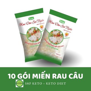 10 Gói Miến Rau Câu Sợi Ngắn KETO, DAS, LOWCARB (Gói 20g)