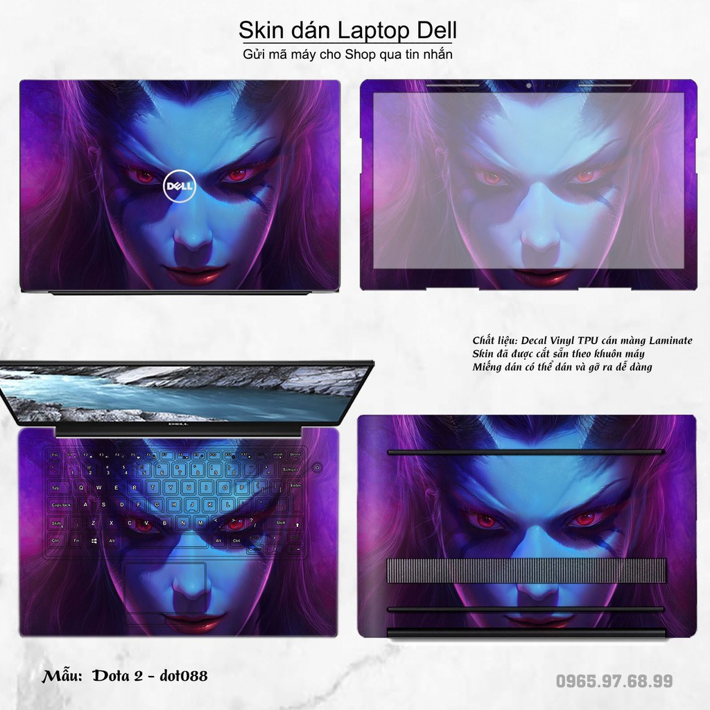 Skin dán Laptop Dell in hình Dota 2 nhiều mẫu 15 (inbox mã máy cho Shop)