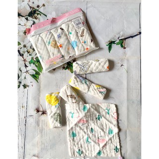 Set 5 khăn sữa bằng sợi tre cao cấp cho bé