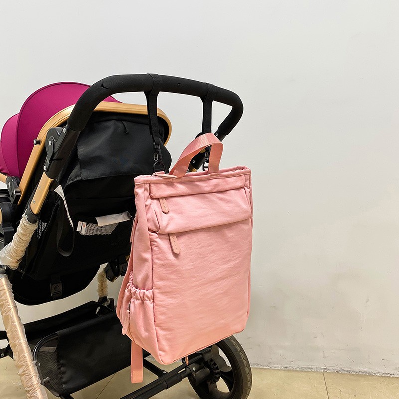 Túi Vải Oxford Khóa Kéo Siêu Nhẹ Chống Thấm Nước Đa Năng Phong Cách Mới Cho Mẹ Bỉm Sữa