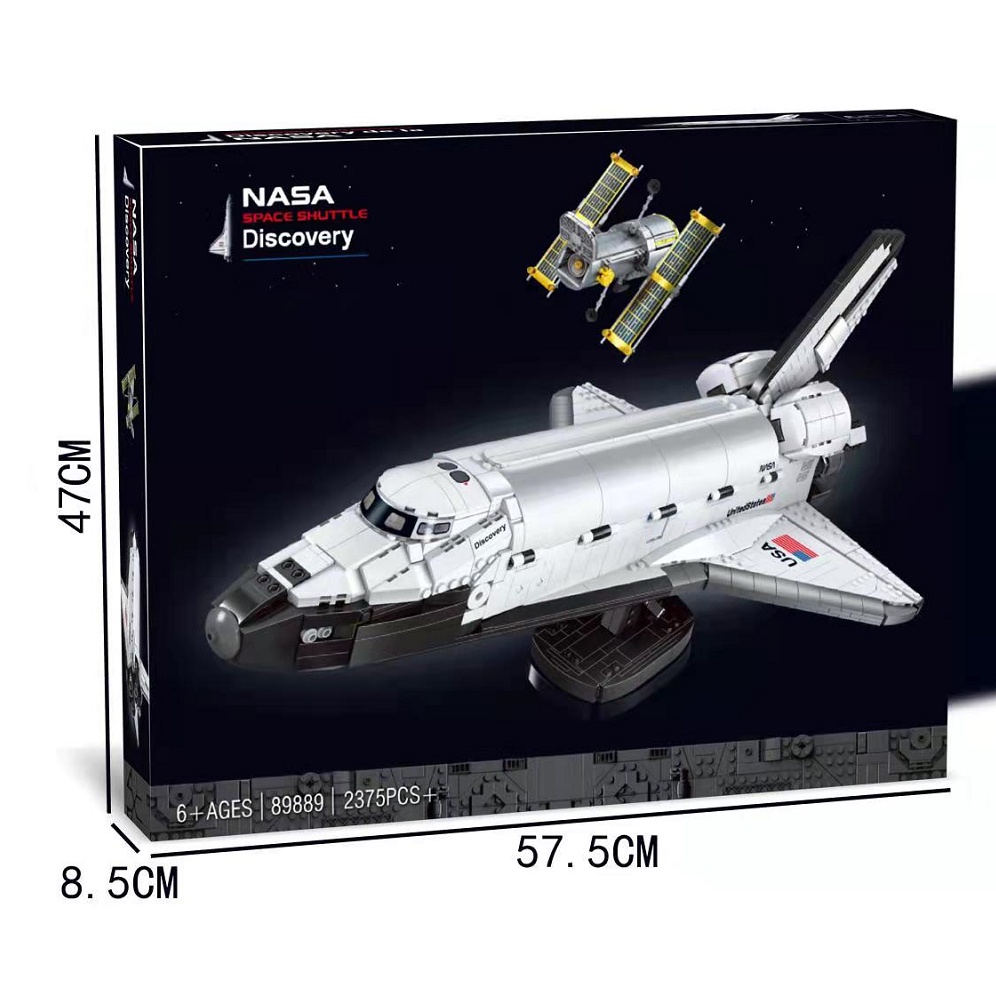 Đồ chơi Lắp ráp Mô hình 89889 New 2375 Pcs Space Shuttle Compatible 10283  Space Agency Creative Toys