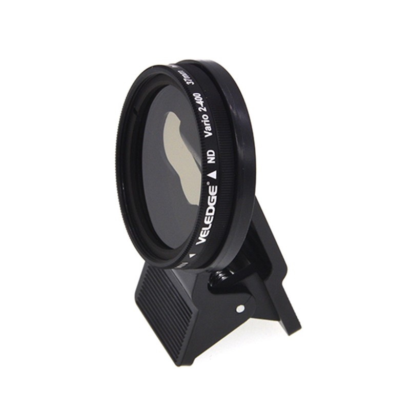DOU Adjustable 37mm Neutral Density Clip-on ND2 - ND400 Phone Camera Filter Lens for iPhone- Huawei- Samsung- Android- ios Mobile