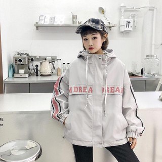 ...... Áo khoác gió nữ form rộng sieu hothot