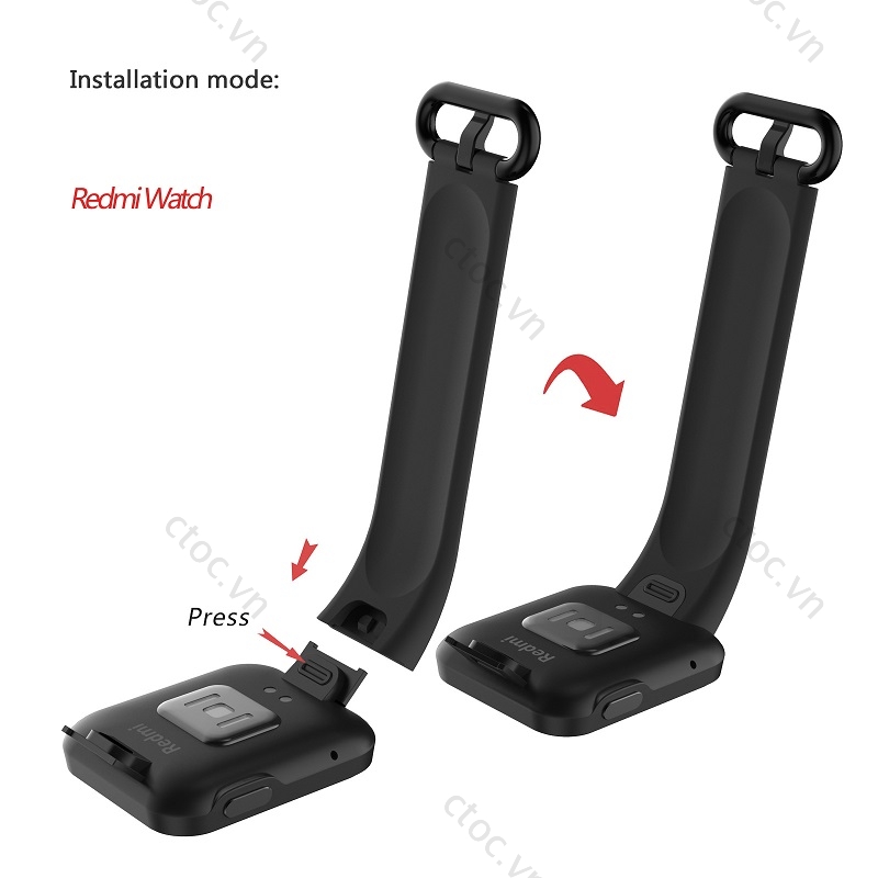 Dây đeo đồng hồ chất liệu silicon thoải mái thay thế cho Xiaomi Mi Watch Lite