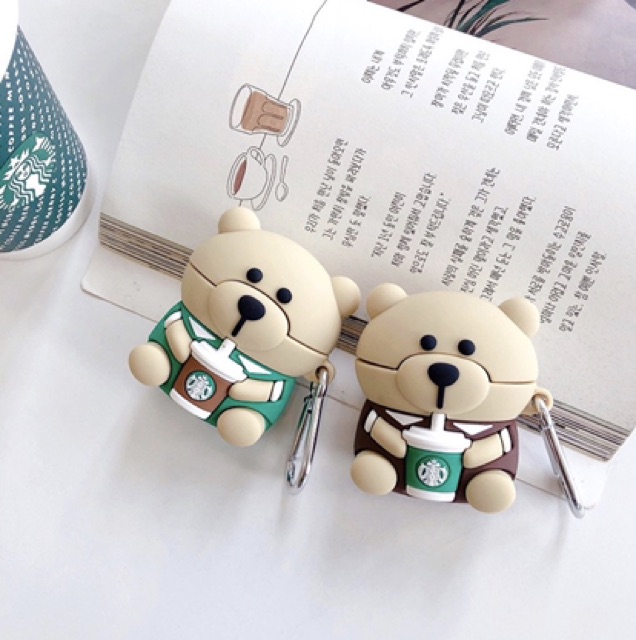 Case Airpod 1/2/Pro gấu starbuck