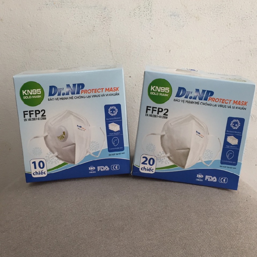 [Hộp 20 Cái] Khẩu trang N95 không Van Cao cấp Dr.NP - 5 Lớp - 100% Hàng chính hãng - Chuẩn Y Tế | Siêu Thị Hạnh Phúc | BigBuy360 - bigbuy360.vn