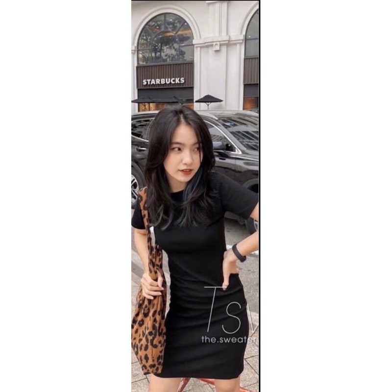 Đầm ôm body tay ngắn cực đẹp | BigBuy360 - bigbuy360.vn