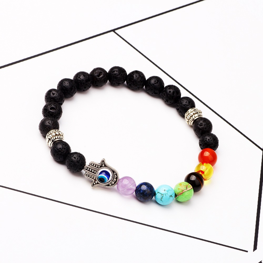 Vòng Tay Chuỗi Hạt Đá Núi Lửa Nhiều Màu | BigBuy360 - bigbuy360.vn