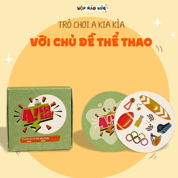 Set trò chơi A KIA KÌA rèn luyện tinh mắt, phản xạ cho bé 6-10 tuổi Hộp Háo Hức