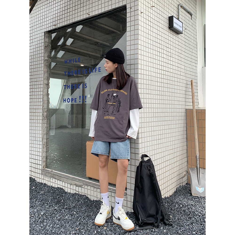 Quần short jean nữ ngố ống rộng Kunni Store | BigBuy360 - bigbuy360.vn