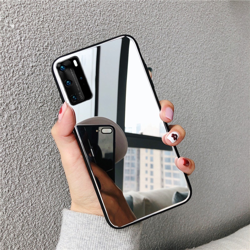 Ốp Điện Thoại Mềm Tráng Gương Trang Điểm Cho Xiaomi Redmi Note 11 11s 10 10s 9s Redmi 9A 9C 10 8 Pro Mi Poco X3 X3NFC X3Pro M3 F3