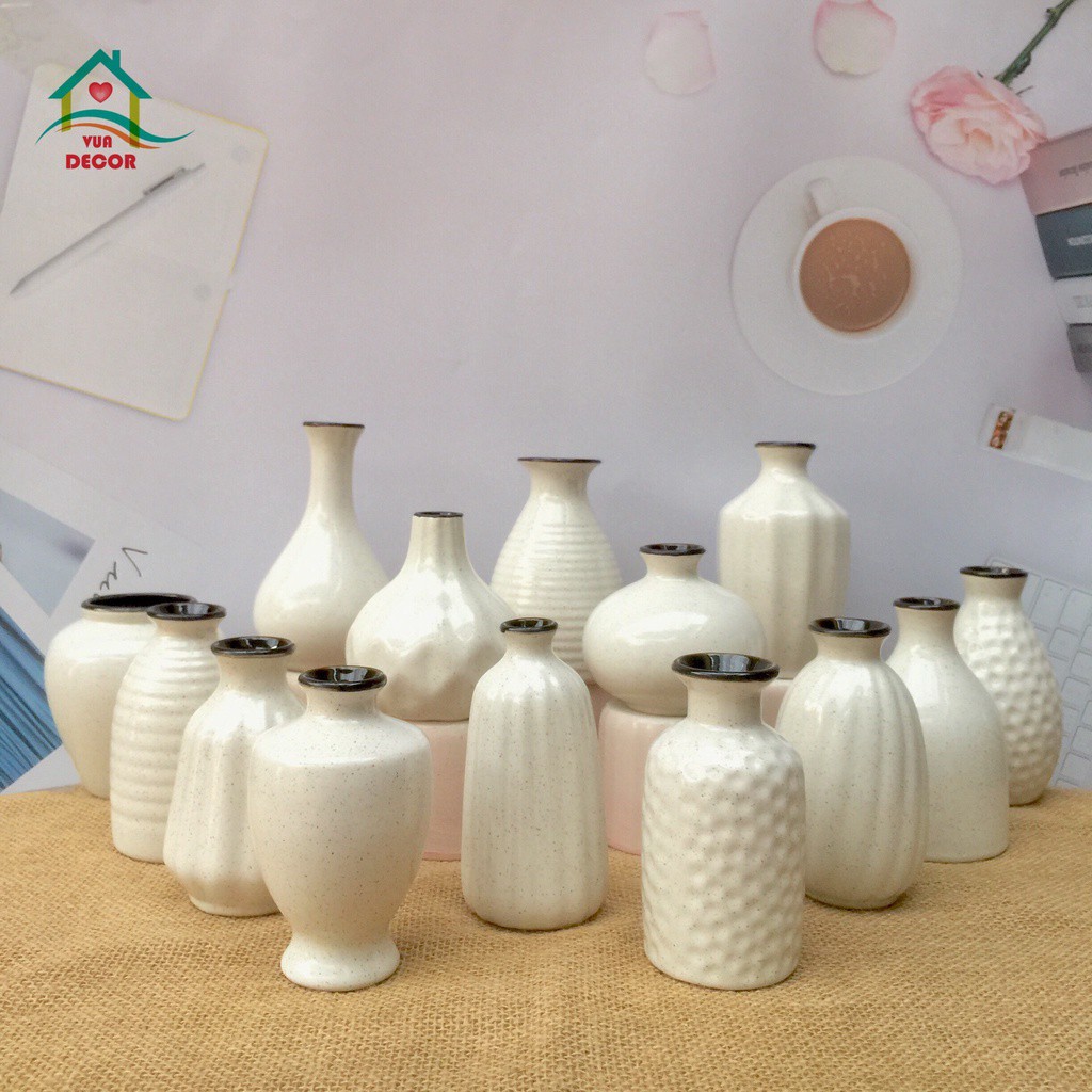 [SET 3 BẤT KÌ] Lọ Hoa mini bình hoa Decor - BepXinh999 Trang Trí cắm hoa để bàn B37