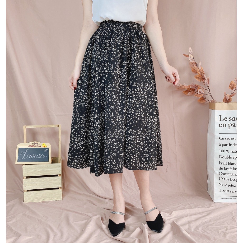 Chân Váy Hoa Nhí Chun Sau Nhiều Màu 🐷FREESHIP🐷 Chân Váy Dài Vintage LAVUSA Chất Voan Nhật Cực Mát | BigBuy360 - bigbuy360.vn
