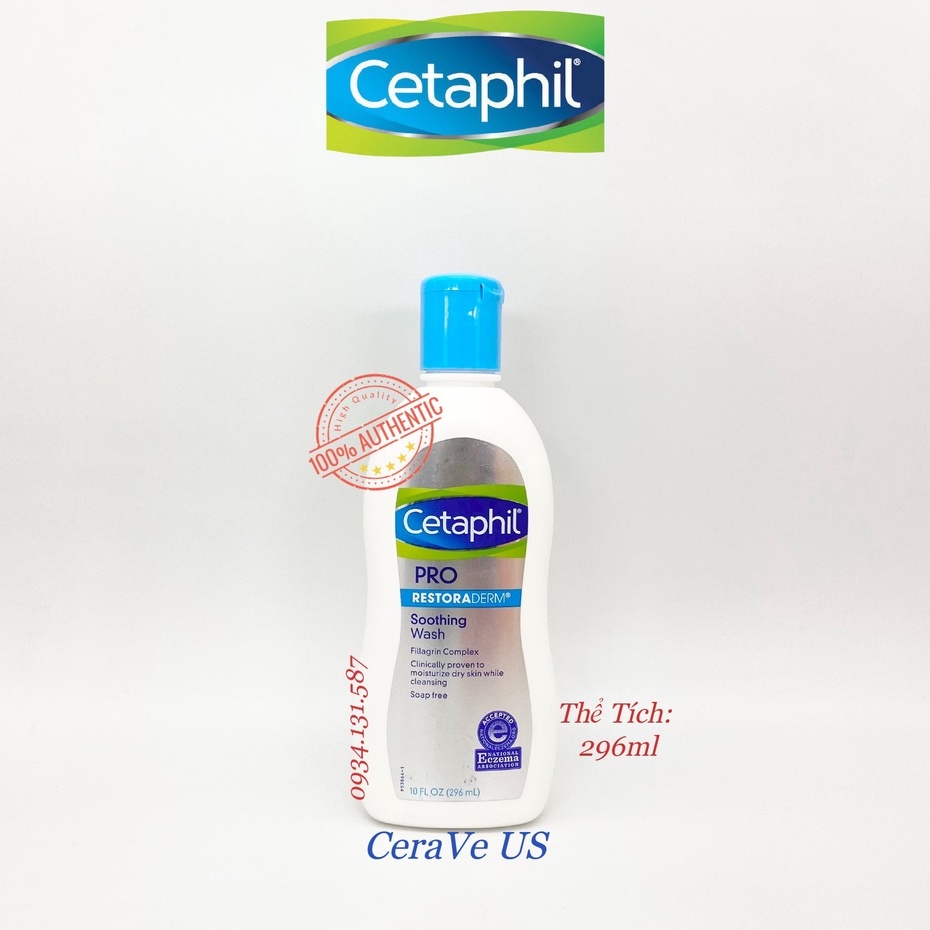 Sữa tắm dành cho da chàm Cetaphil Pro Dry Skin 296ml
