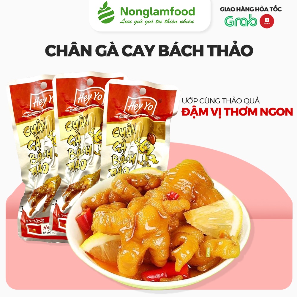 Chân gà cay bách thảo đồ ăn vặt siêu ngon đậm vị 40g giai giòn sần sật,chân gà Việt Nam đảm bảo vệ sinh