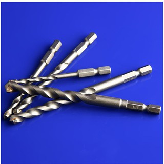 Bộ 5 mũi khoan bê tông đầu gài chuôi lục giác 6.35mm cỡ mũi 4.5.6.8.10mm
