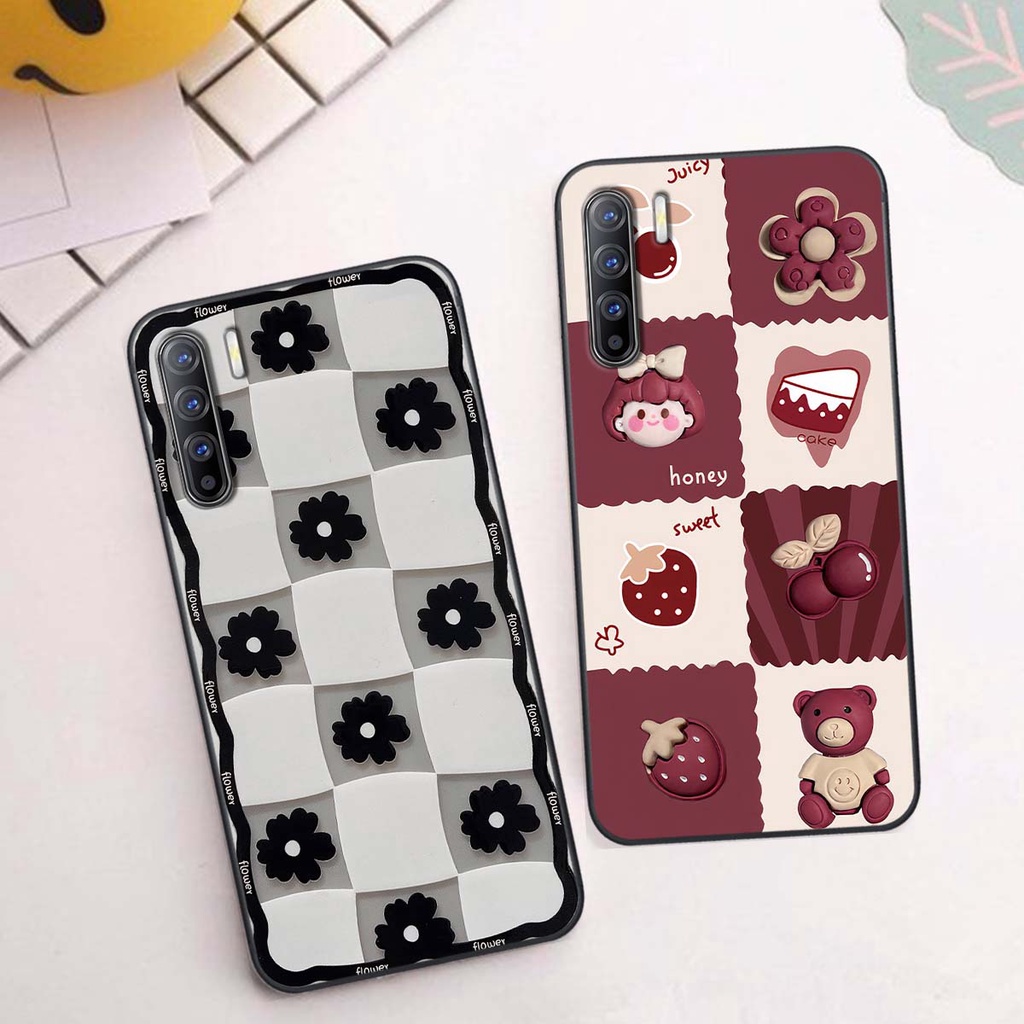 Ốp Oppo Reno3 / Reno3 Pro / Reno 3 in hình trái tim, caro kẹo ngọt đầy cá tính siêu đẹp siêu chất
