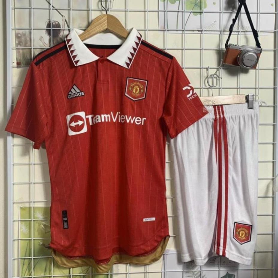 Áo Bóng Đá CLB Manchester United, Áo Đá Banh Mu Sân Nhà 22/23 - Chuẩn Mẫu Thi Đấu - Vải Polyester Gai Thái ❕ ! . !