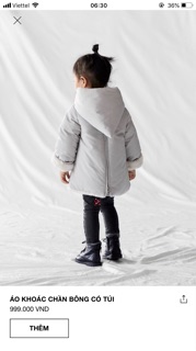Áo khoác lông thỏ Zara