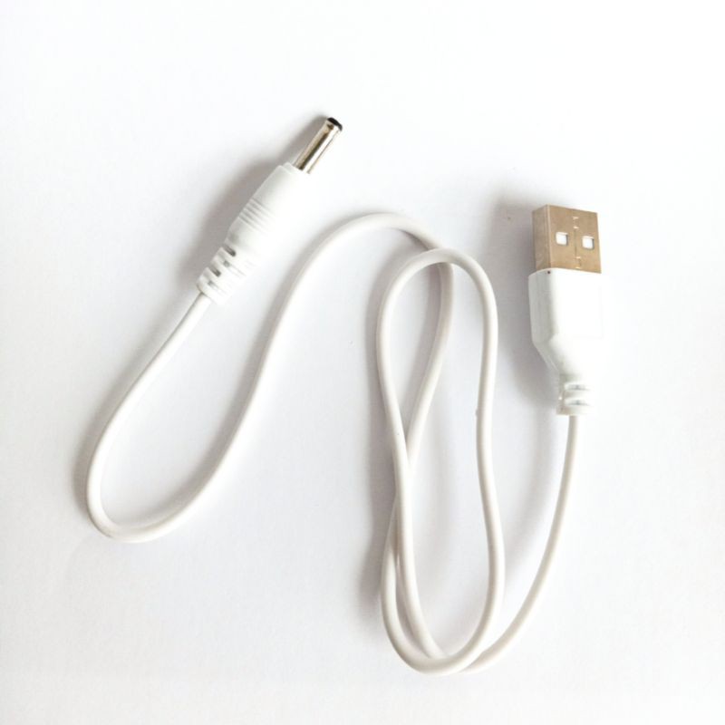 Dây sạc USB đầu ra chân tròn - dây sạc máy massage mặt, sạc quạt, đèn, cây xương rồng - Lana Queen