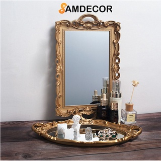 Khay gương cổ điển châu âu dùng làm đồ trang trí ảnh chụp ảnh nền đồ trang trí trang trí khay trưng bày đạo cụ lưu trữ