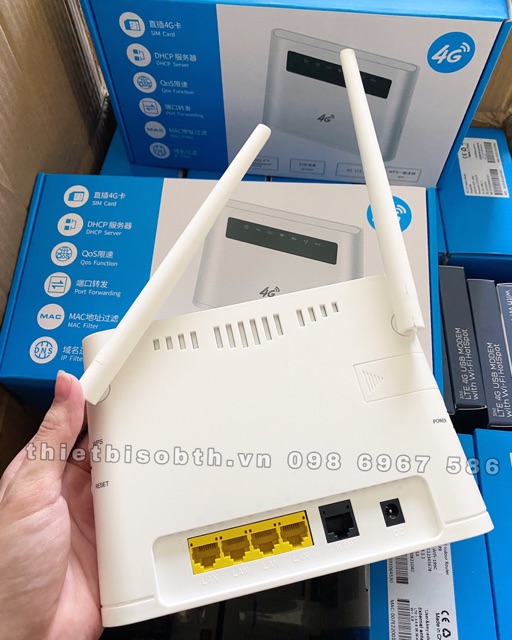 Bộ phát wifi từ sim 4g ZTE RS900 - Có 4 cổng lan ra, 2 râu wifi | BigBuy360 - bigbuy360.vn