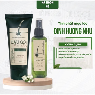 Combo dầu gội và tinh chất xịt đinh hương nhu - giúp tóc mọc nhanh dài dày đen mượt