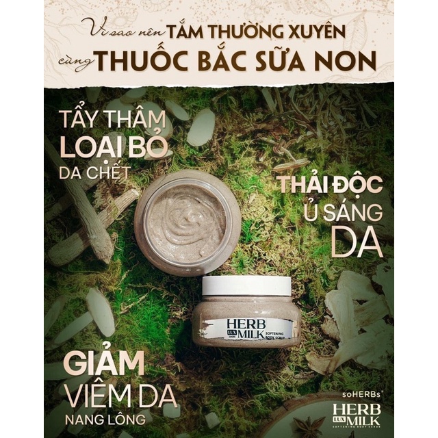 Tẩy tế bào chết Thuốc Bắc Mix Sữa Non | BigBuy360 - bigbuy360.vn